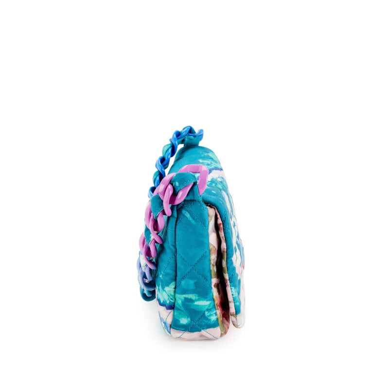 Chanel 2010 Watercolor Nylon Resin Flap Bag