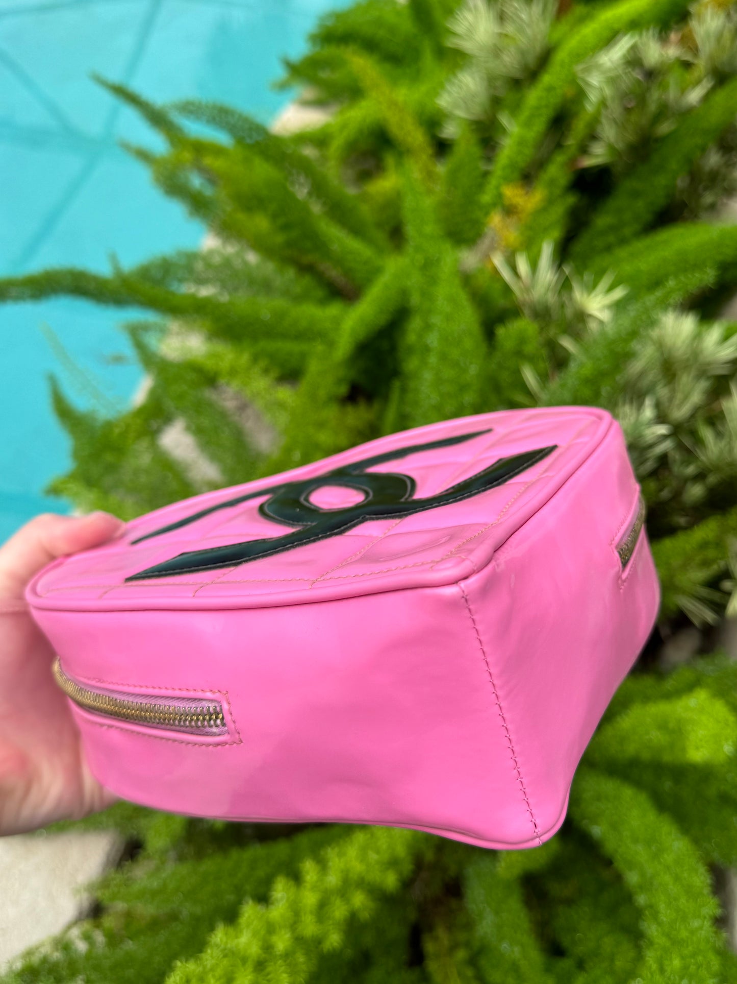 Chanel 1995 CC Barbie Pink Heart Vanity Bag