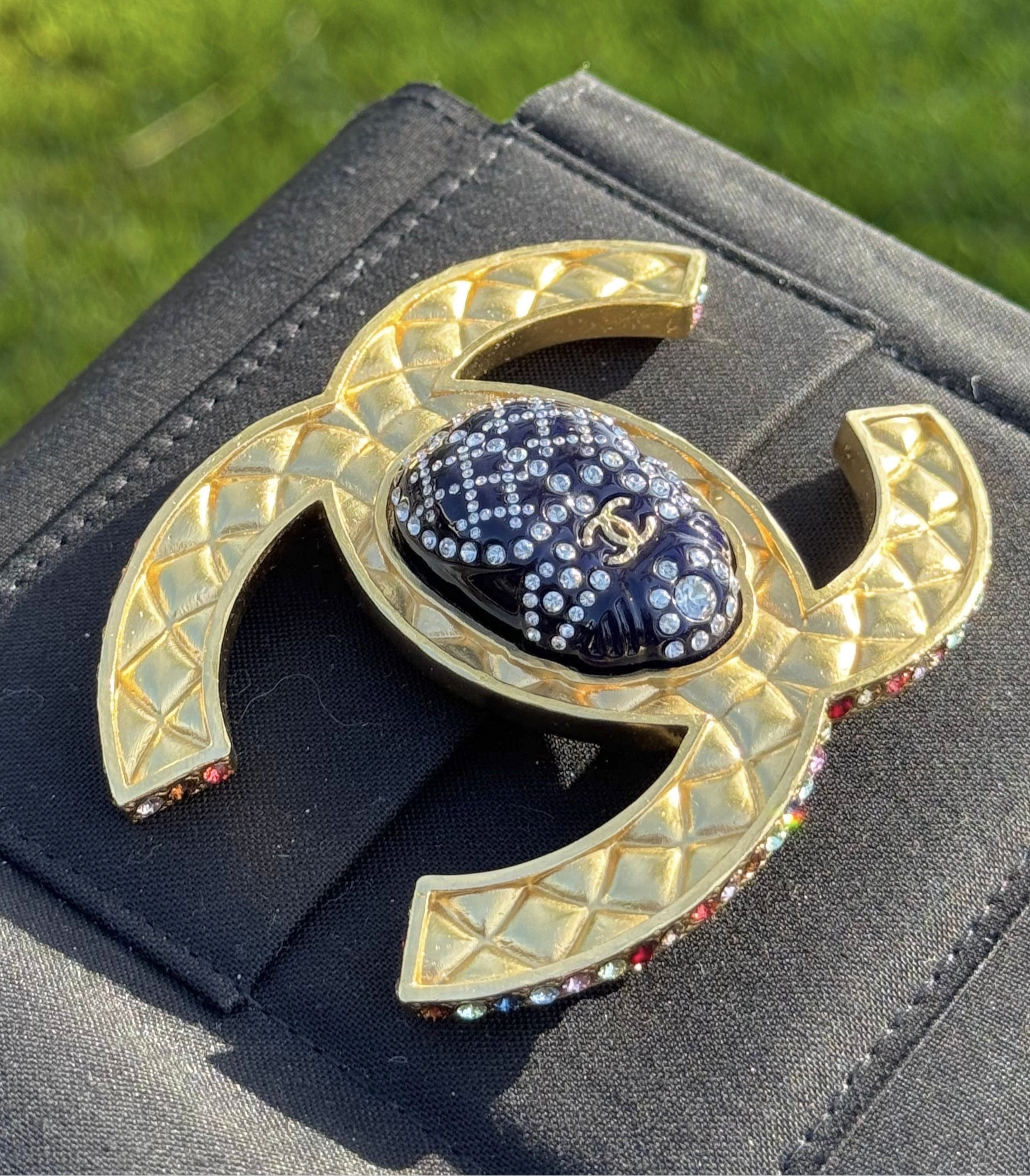 Chanel 19A Egypt Multicolor XL Beatle Brooch – Its A Luv Story