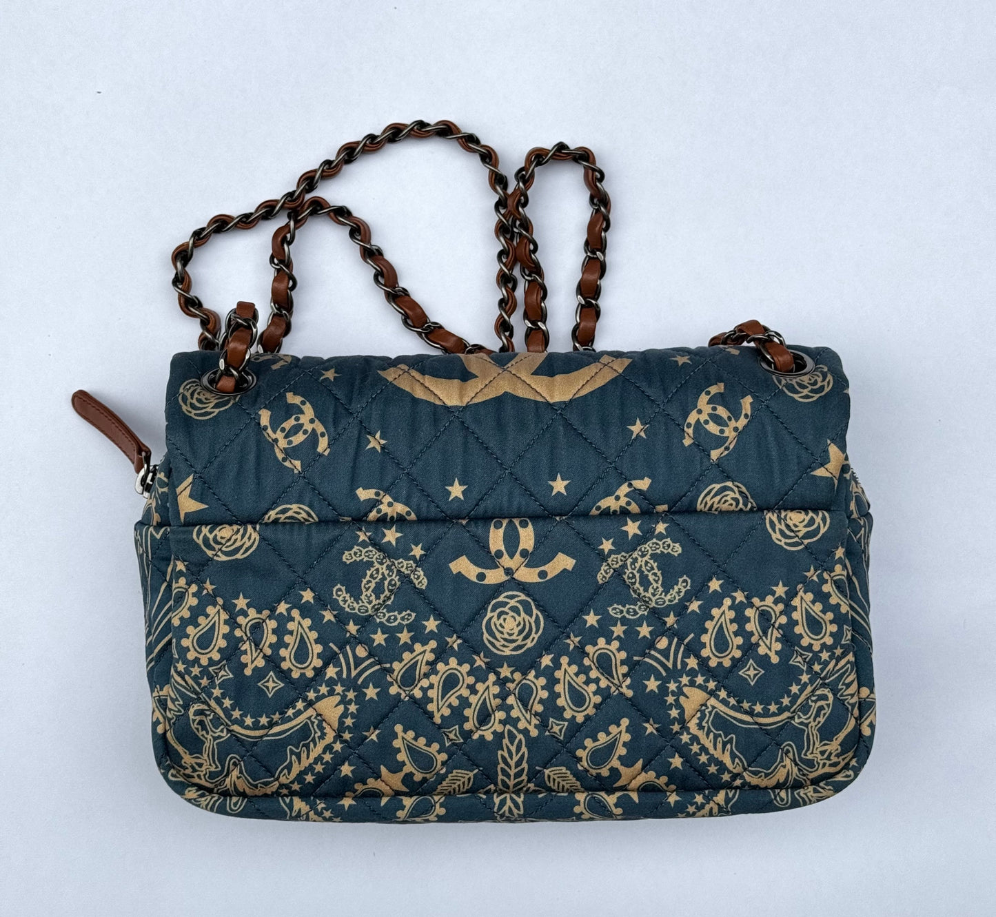 Chanel 2014 Paris Dallas Medium Bandana Flap Bag