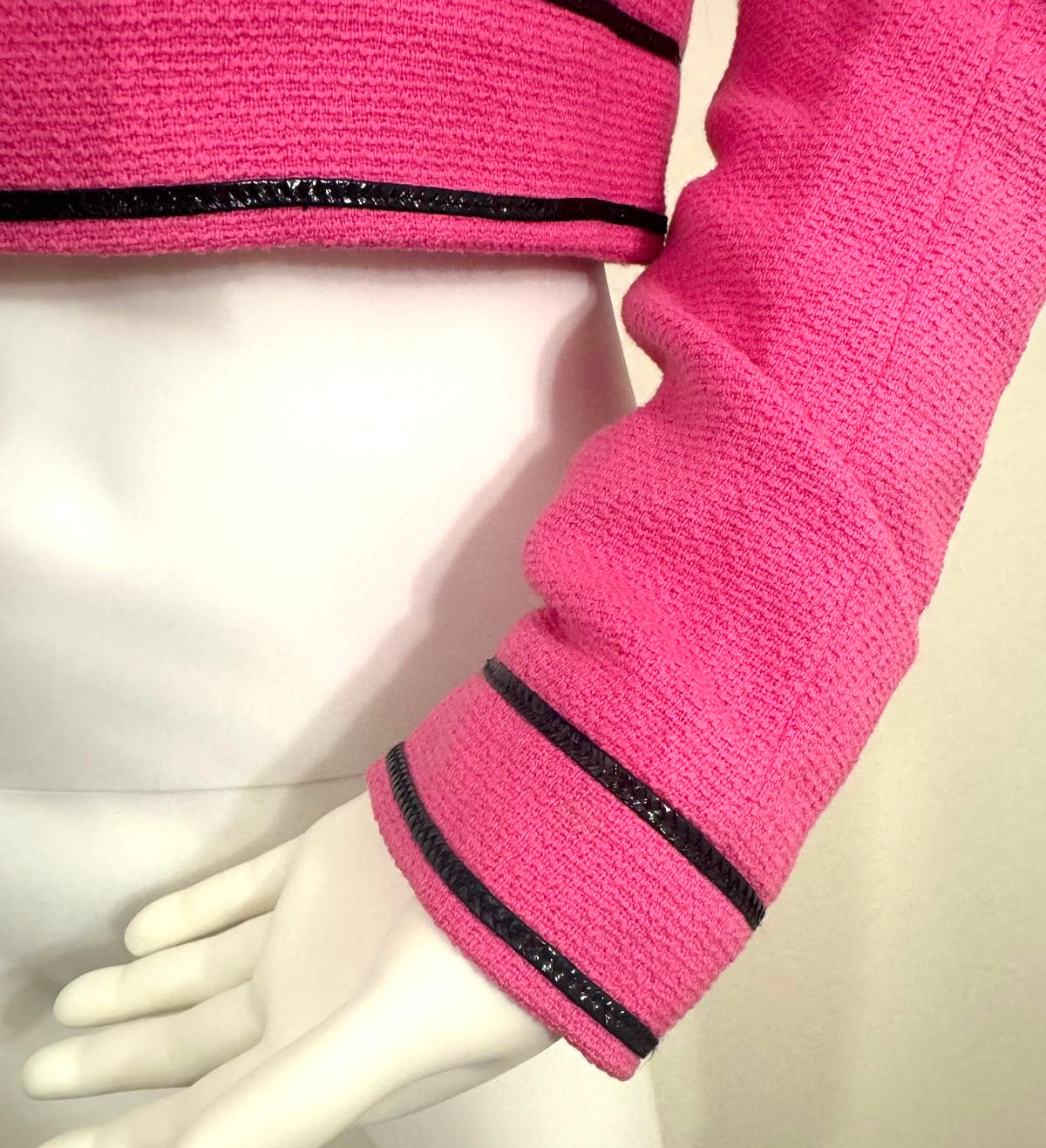 Chanel 95P Barbie Pink Cropped Jacket