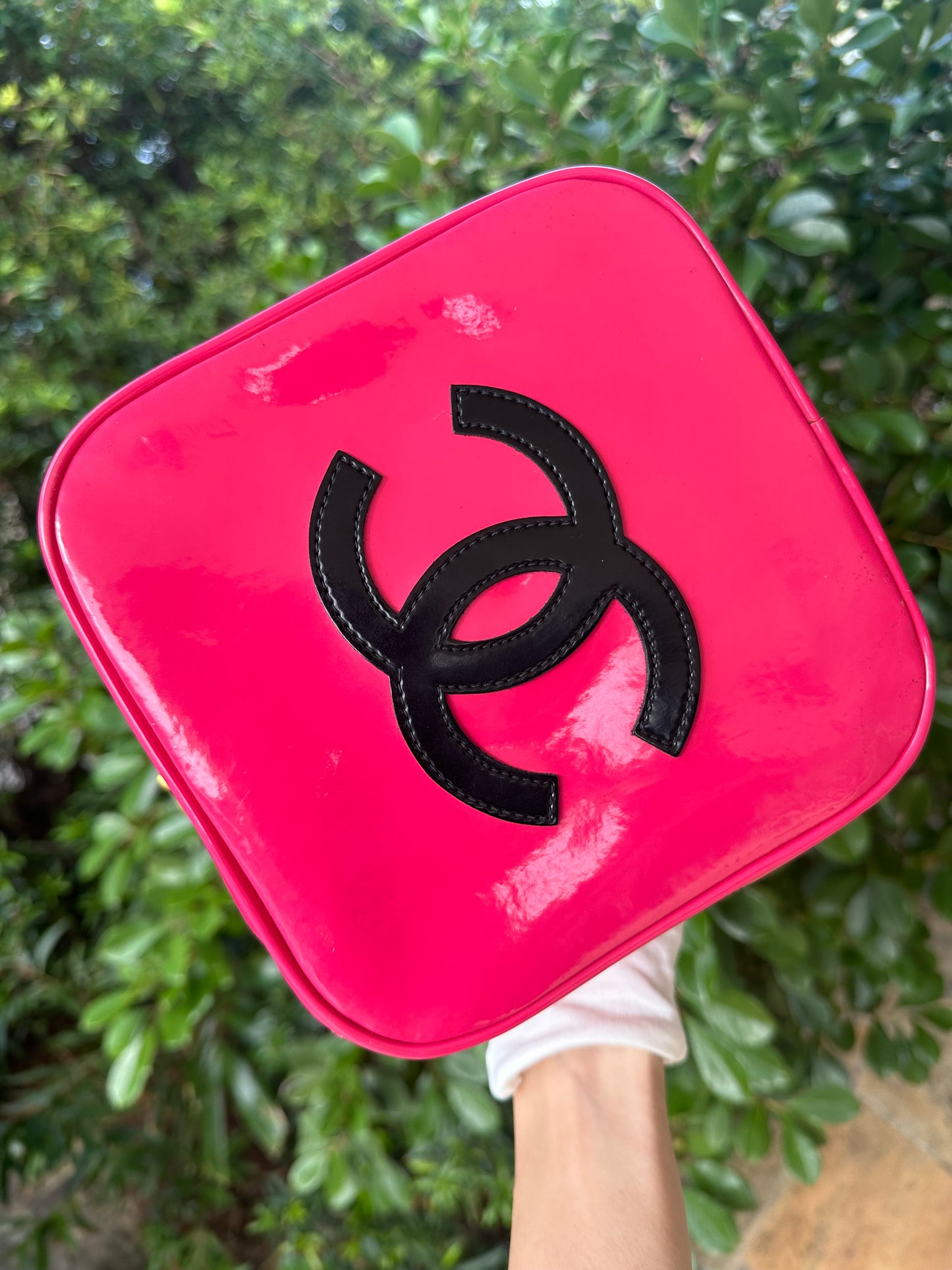 Chanel 1995 Barbie Collection Hot Pink Heart Vanity Case