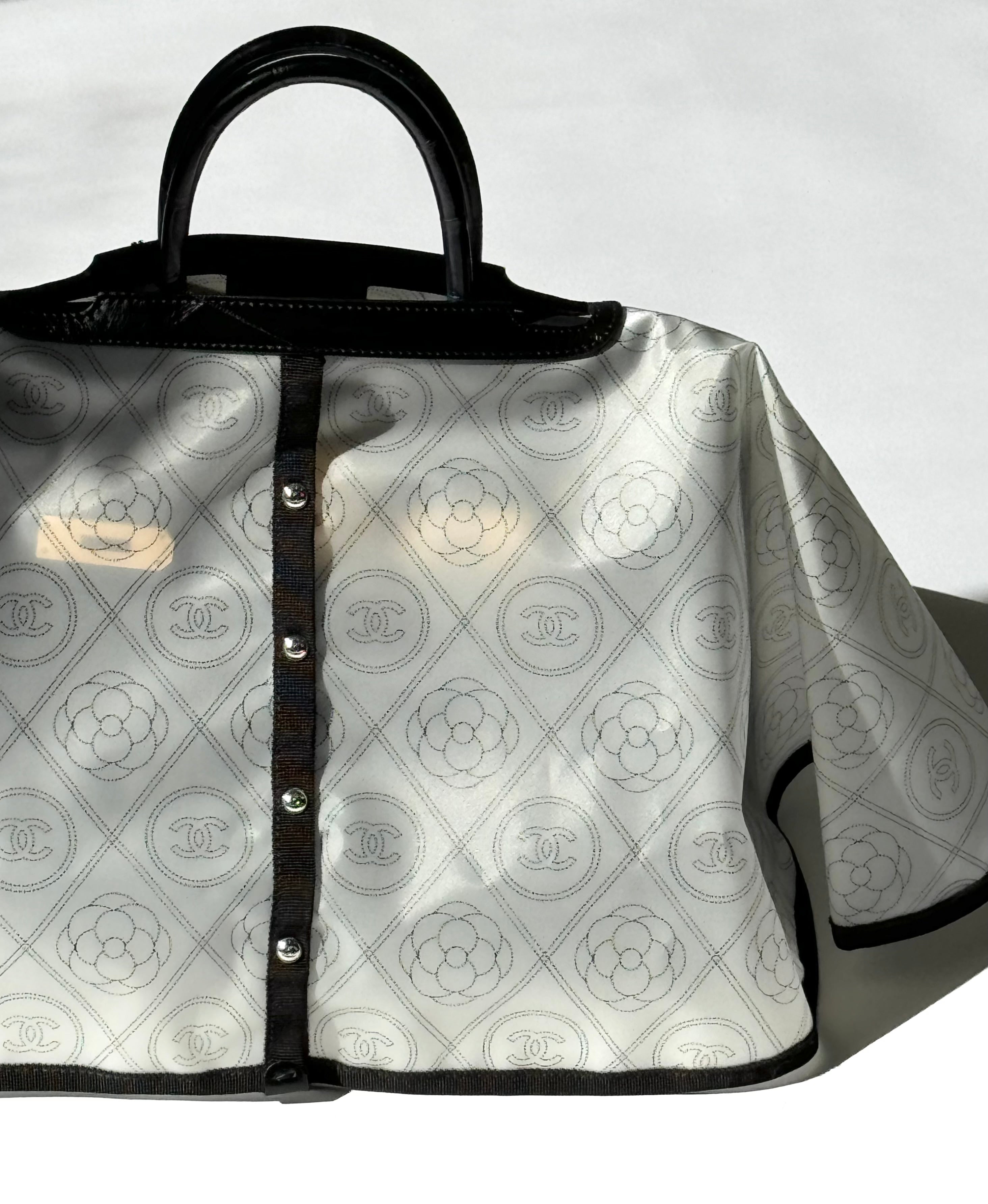 NWT Chanel Camellia Handbag Raincoat – Its A Luv Story