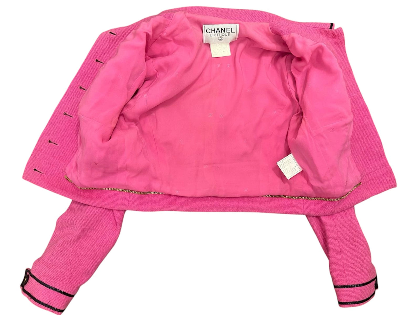 Chanel 95P Barbie Pink Cropped Jacket