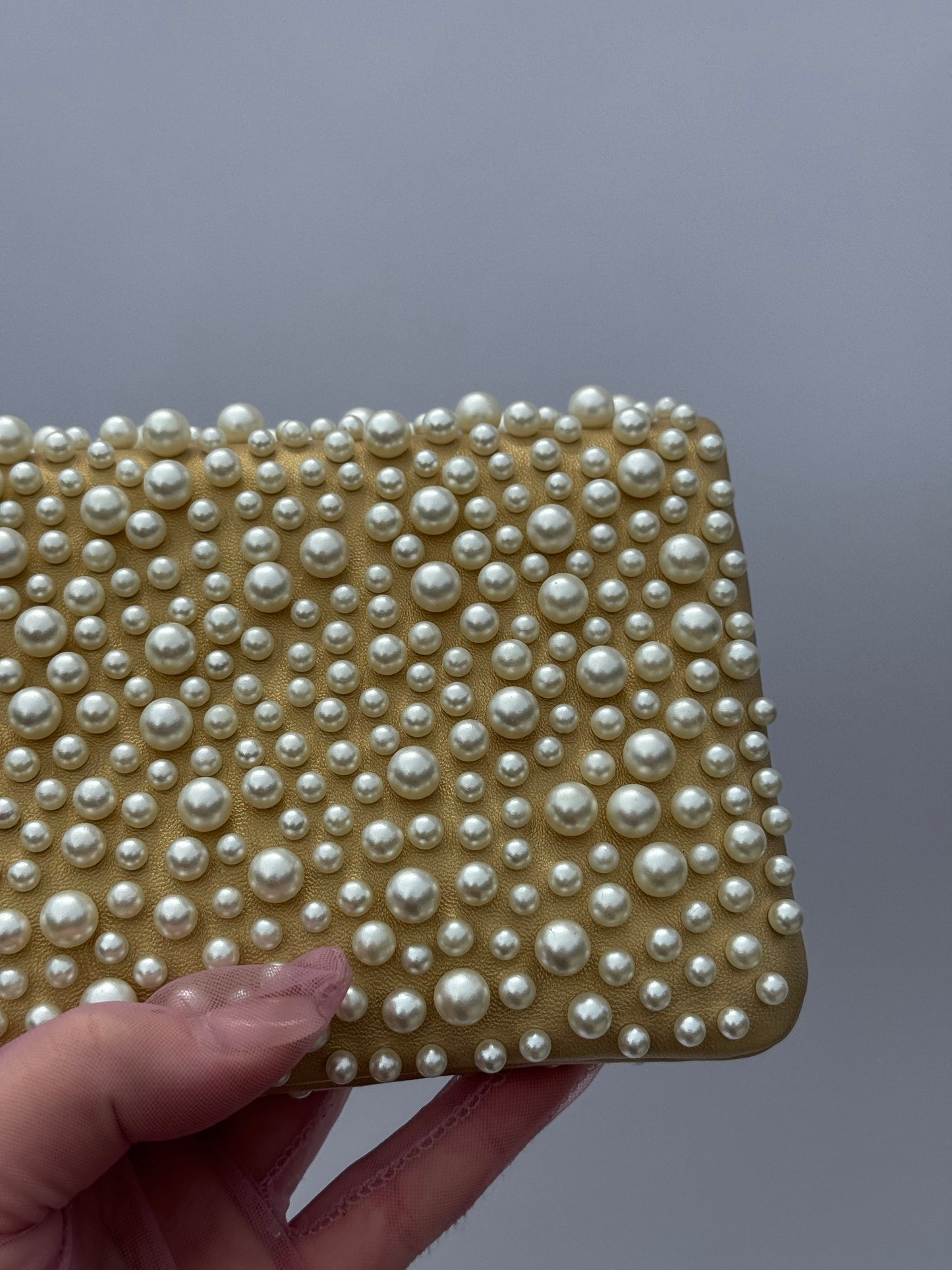 Chanel Paris Dubai Gold Metallic Pearly WOC
