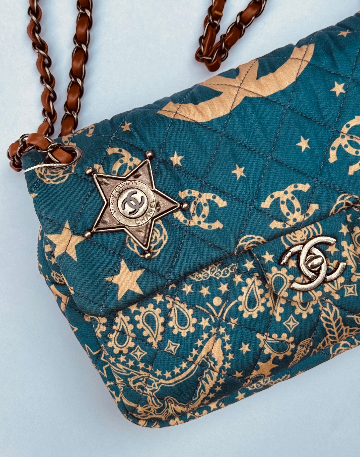 Chanel 2014 Paris Dallas Medium Bandana Flap Bag
