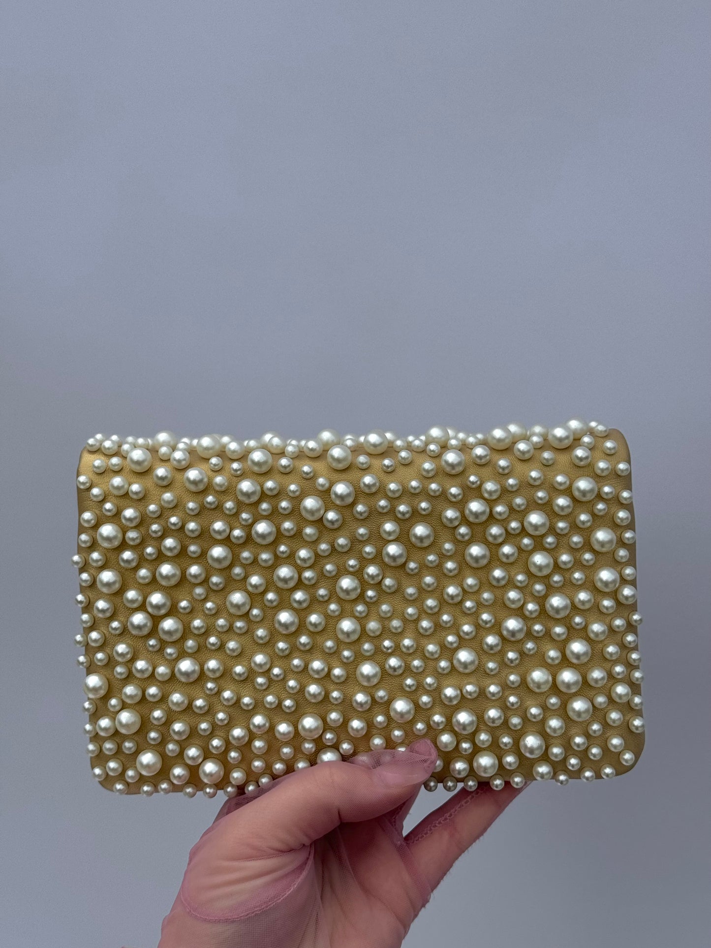 Chanel Paris Dubai Gold Metallic Pearly WOC