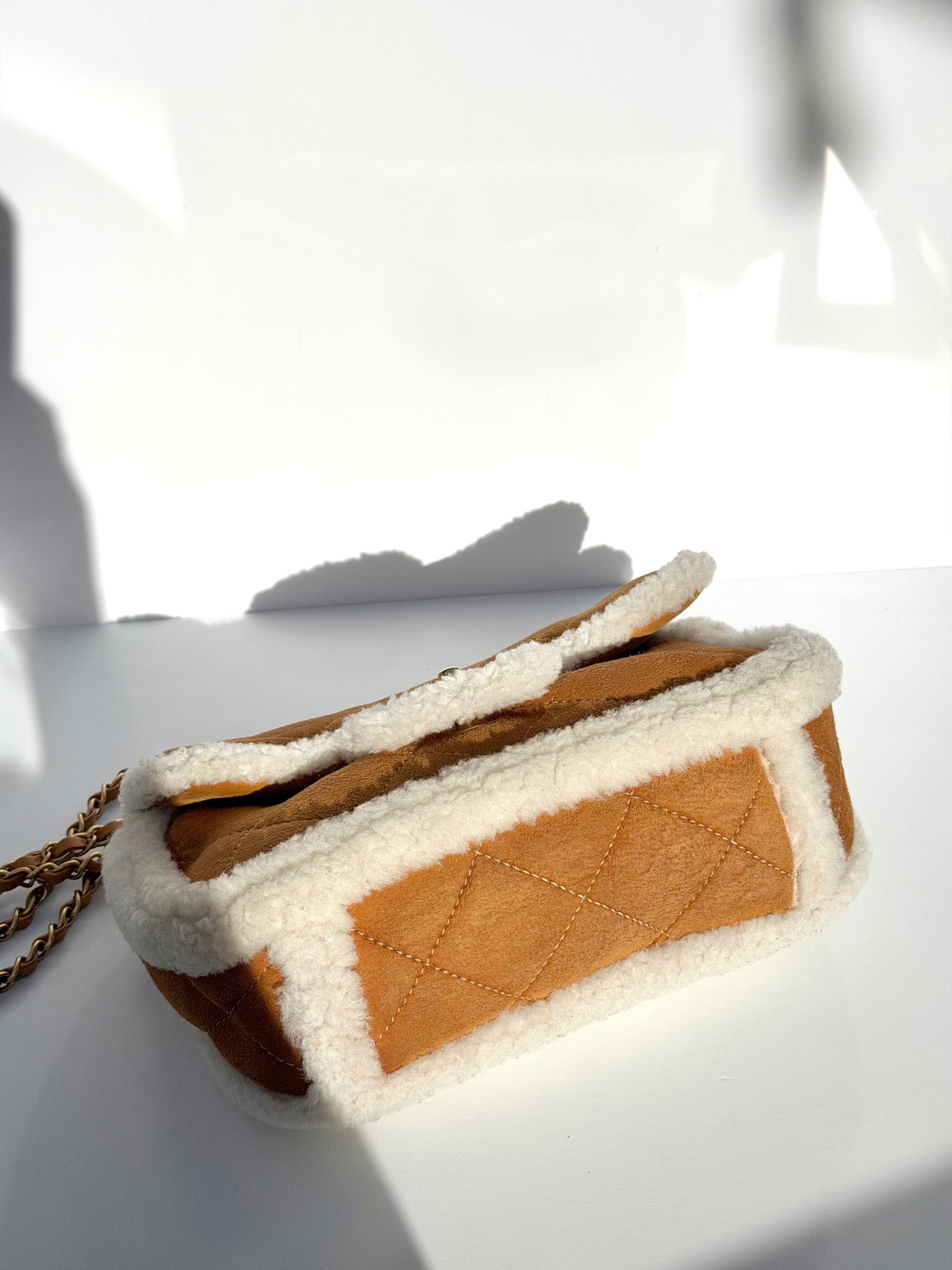 Chanel Medium Shearling Coco Neige Flap