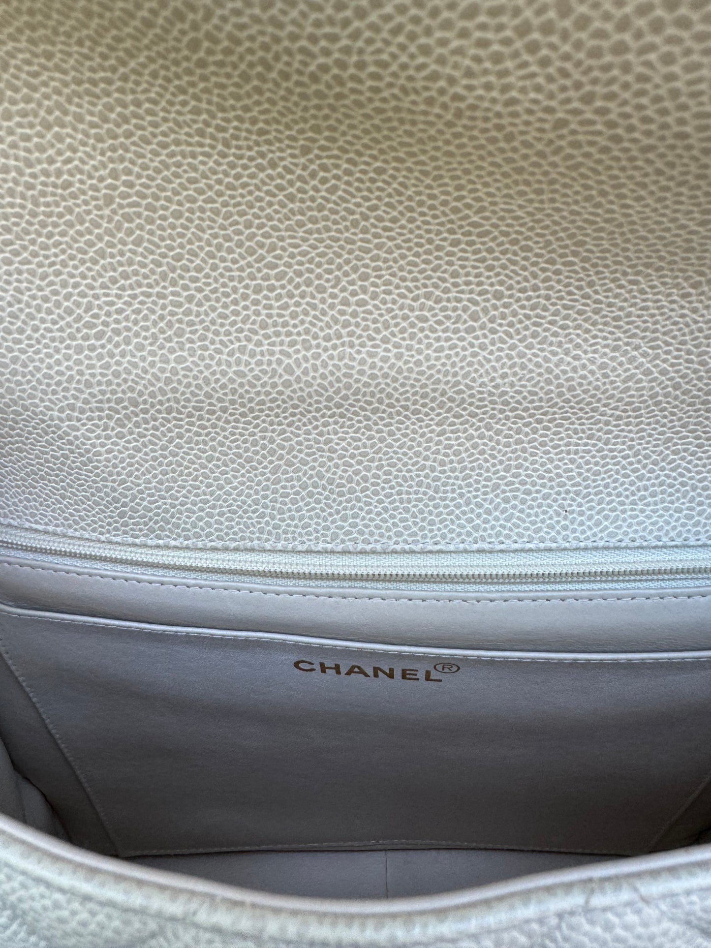 Chanel 1995 Large Diamond Quilted Caviar Flap
