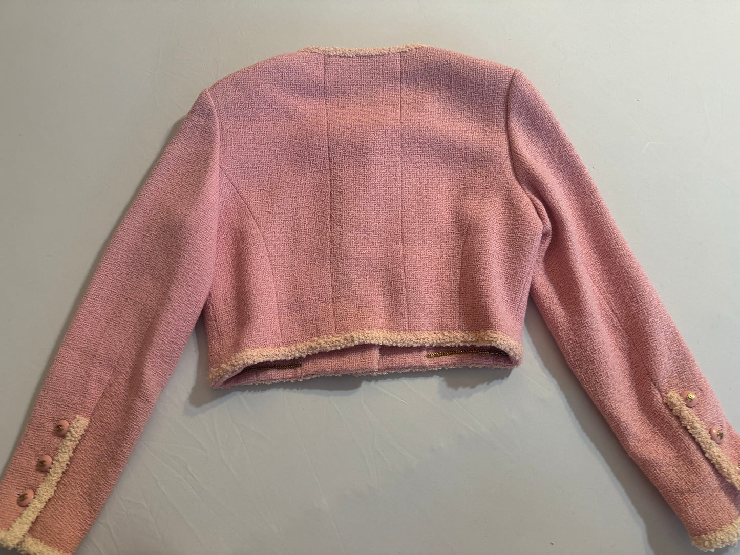 Chanel 95A Pink Cropped Jacket