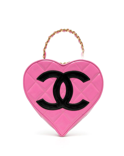 Chanel 1995 CC Barbie Pink Heart Vanity Bag – Its A Luv Story