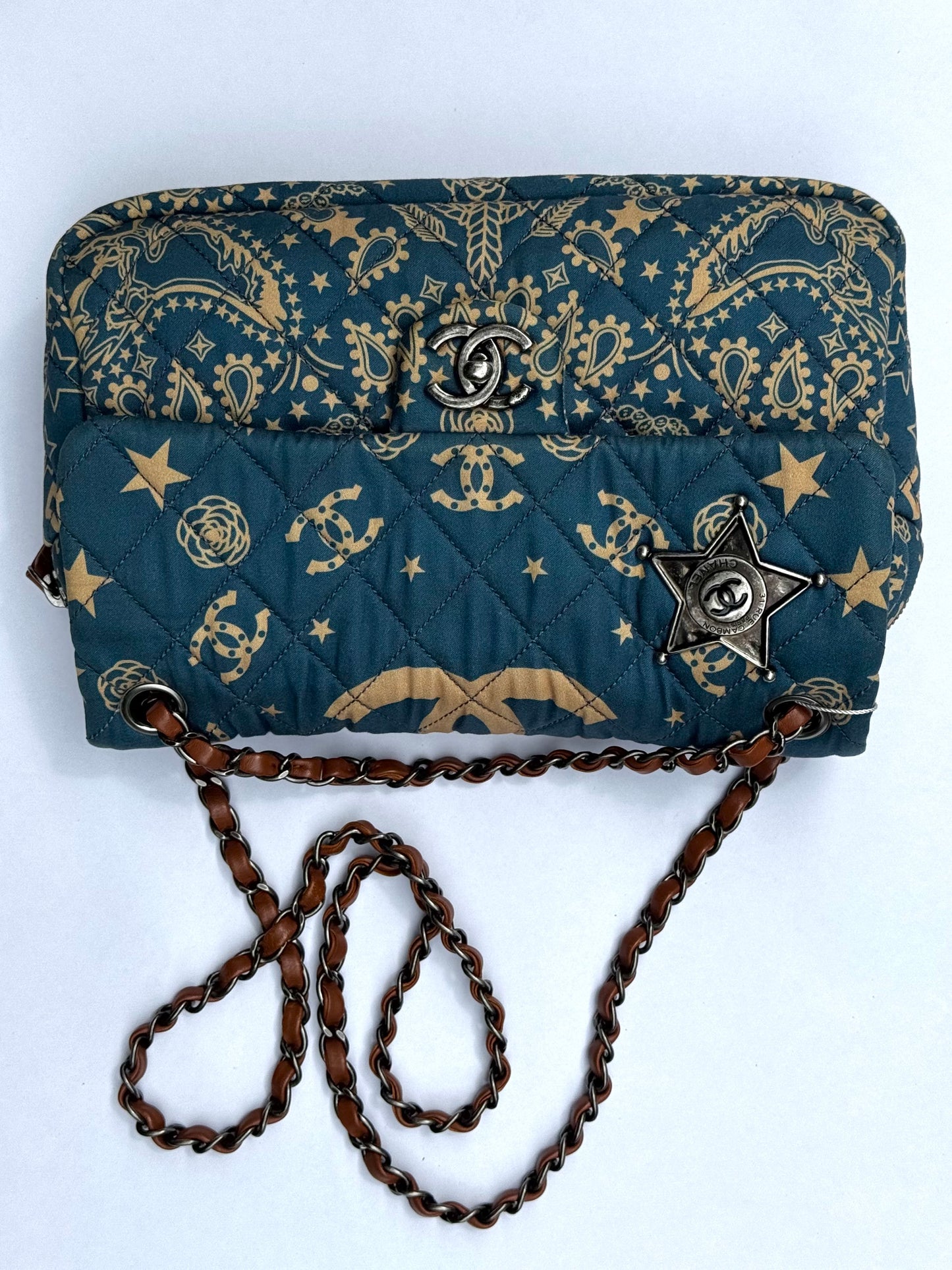 Chanel 2014 Paris Dallas Medium Bandana Flap Bag