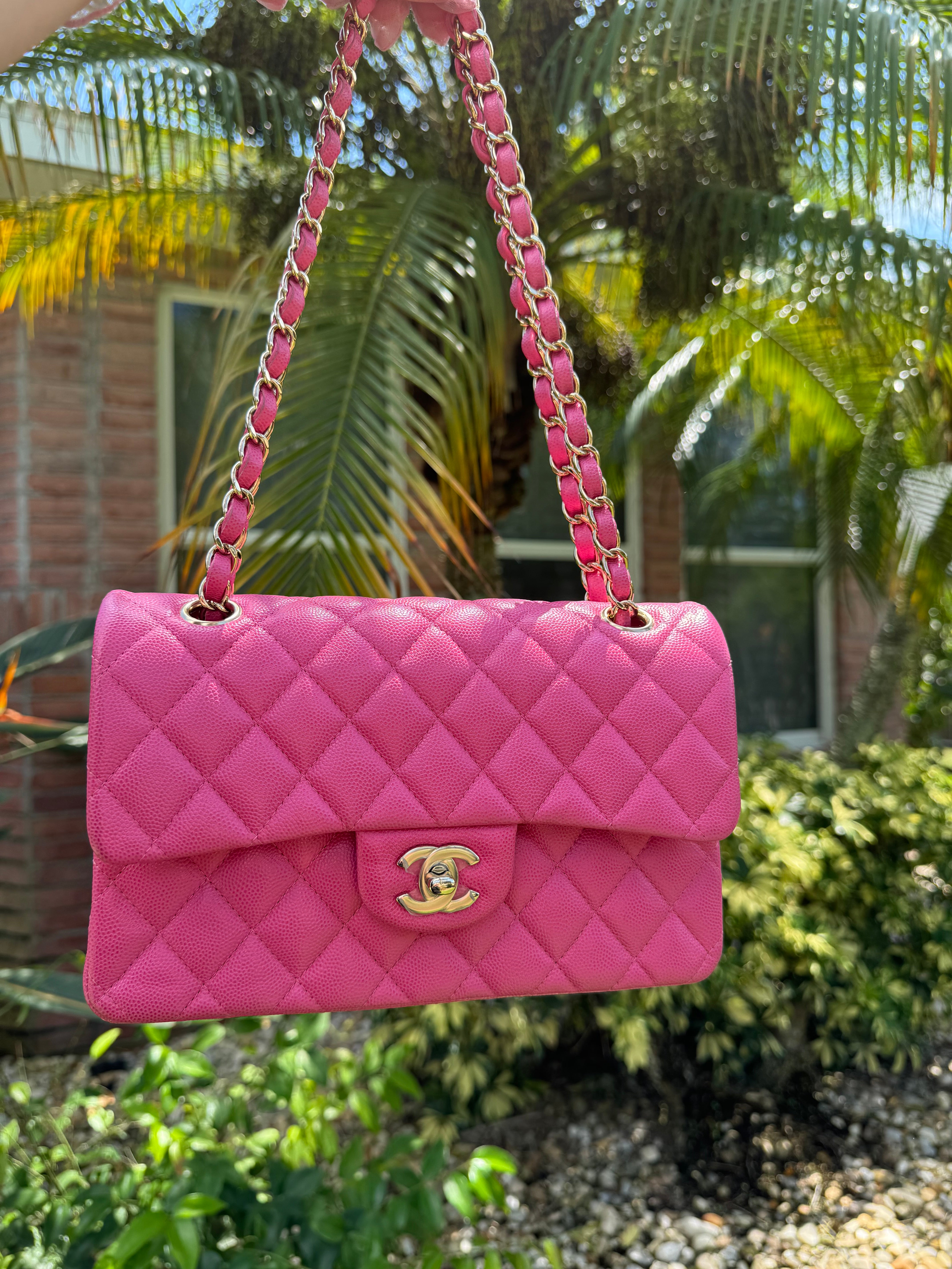 Chanel 20S Small Pink Caviar Double Flap – Its A Luv Story