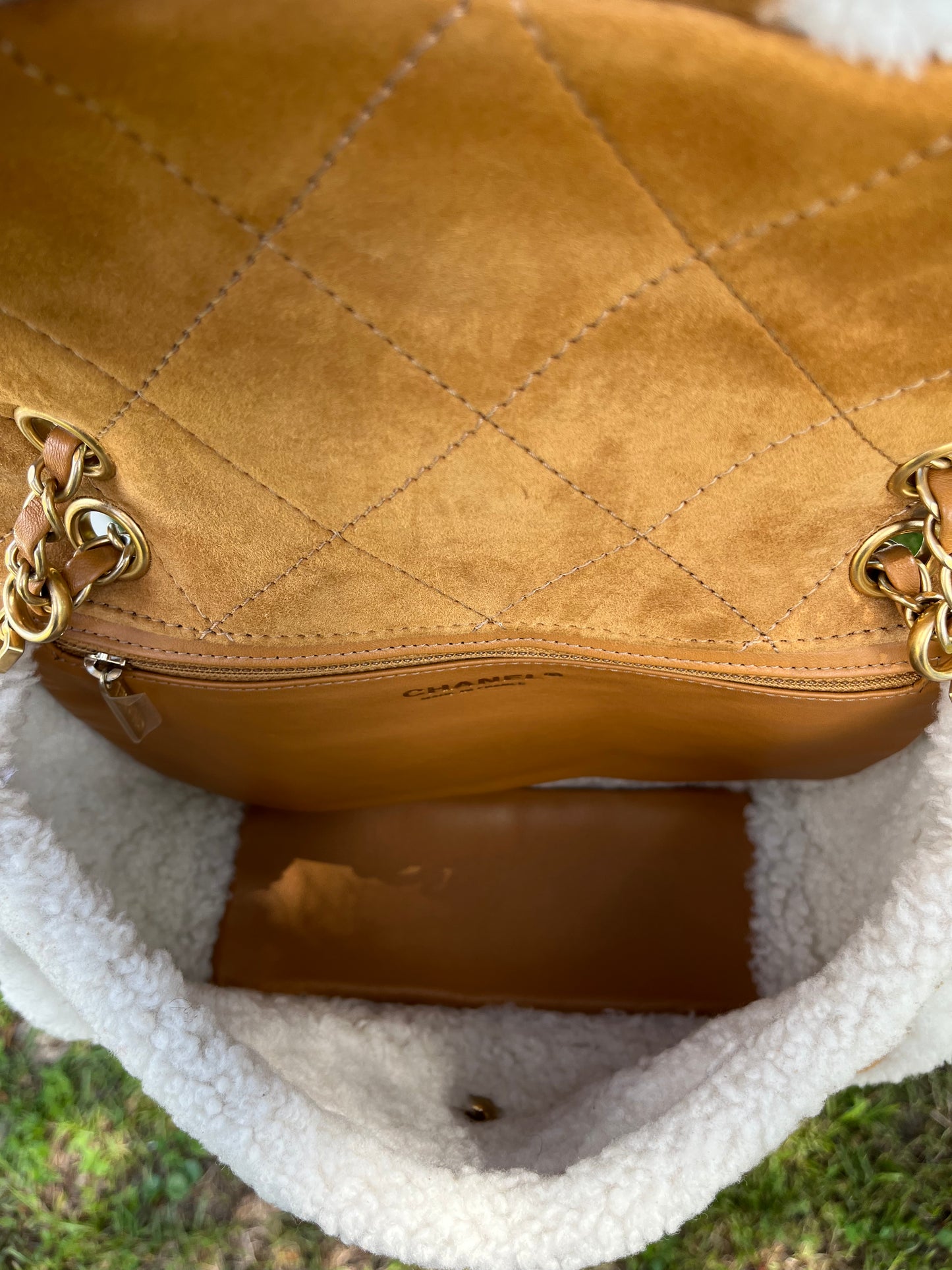 Chanel Medium Shearling Coco Neige Flap