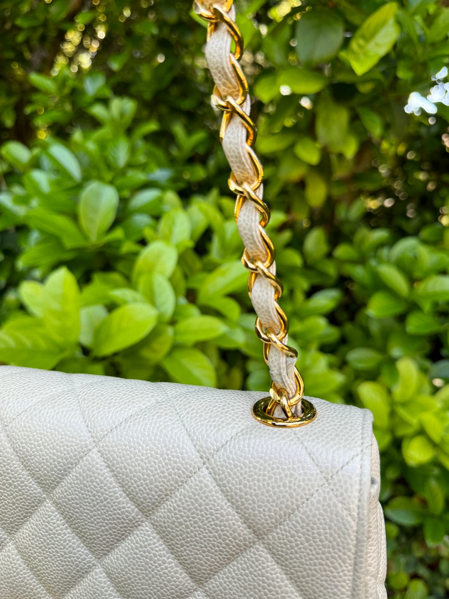 Chanel 1995 Large Diamond Quilted Caviar Flap
