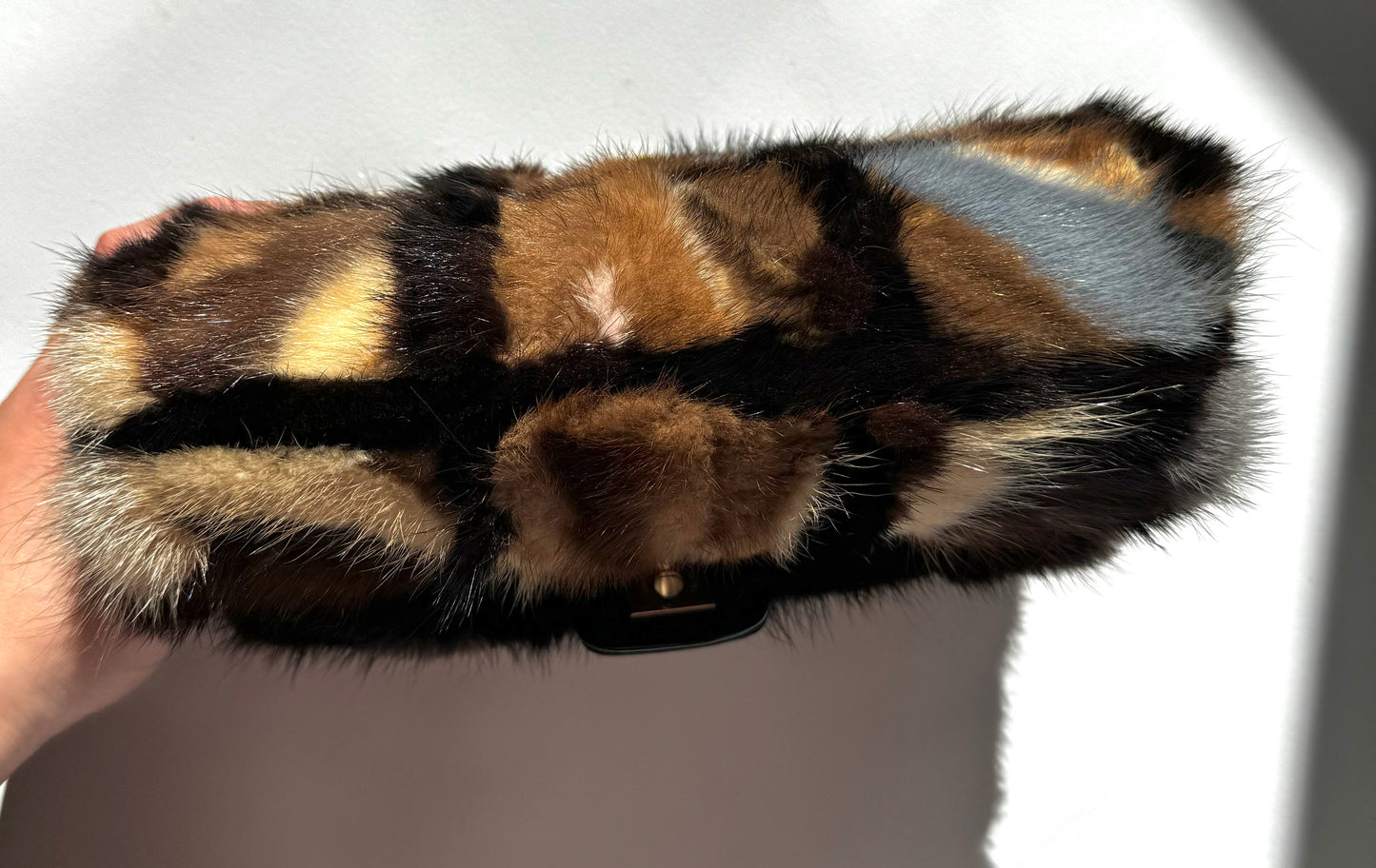 Chanel Multicolor Medium Mink Fur Single Flap Bag