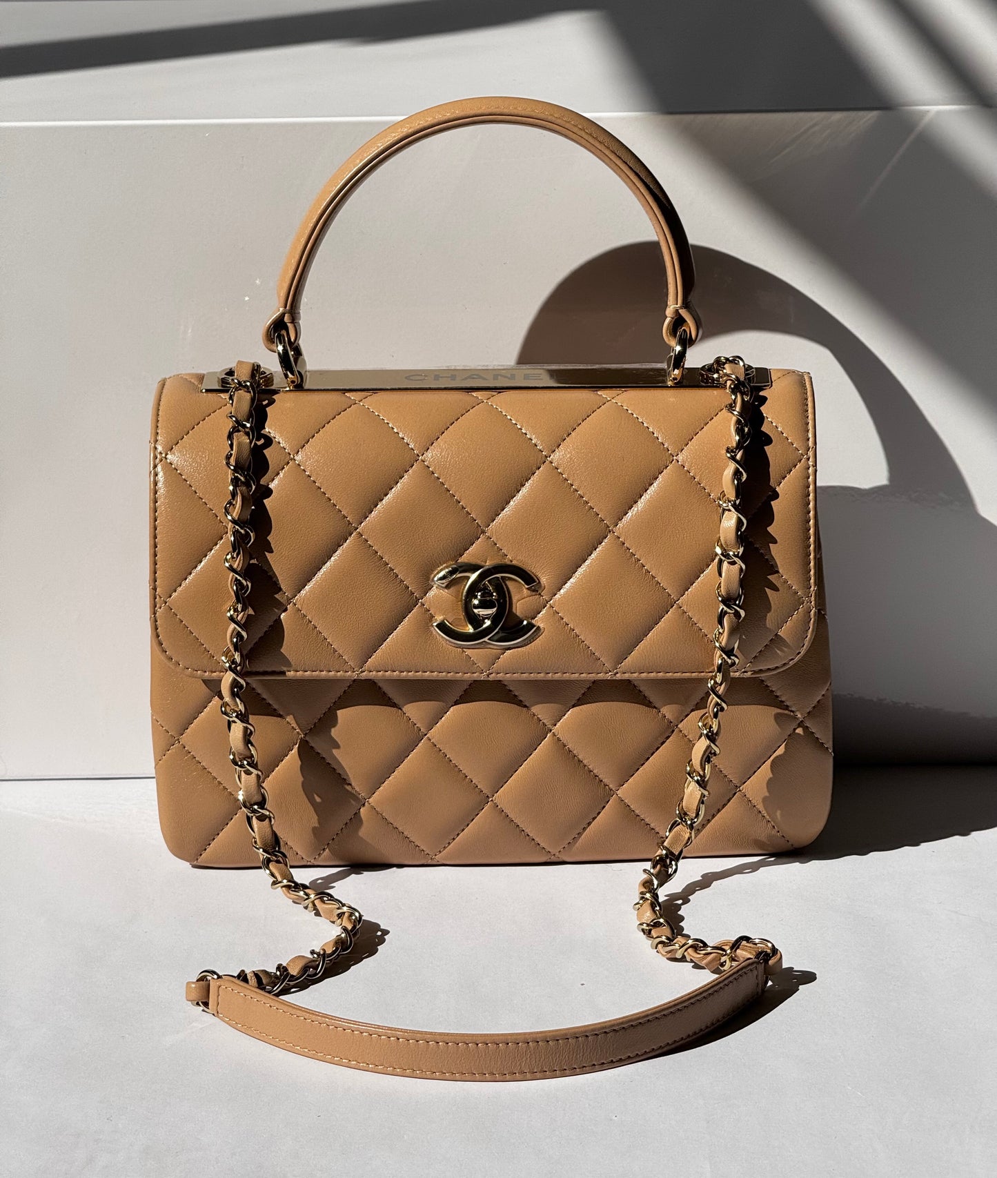 Chanel 22S Dark Beige Small Trendy Flap Bag