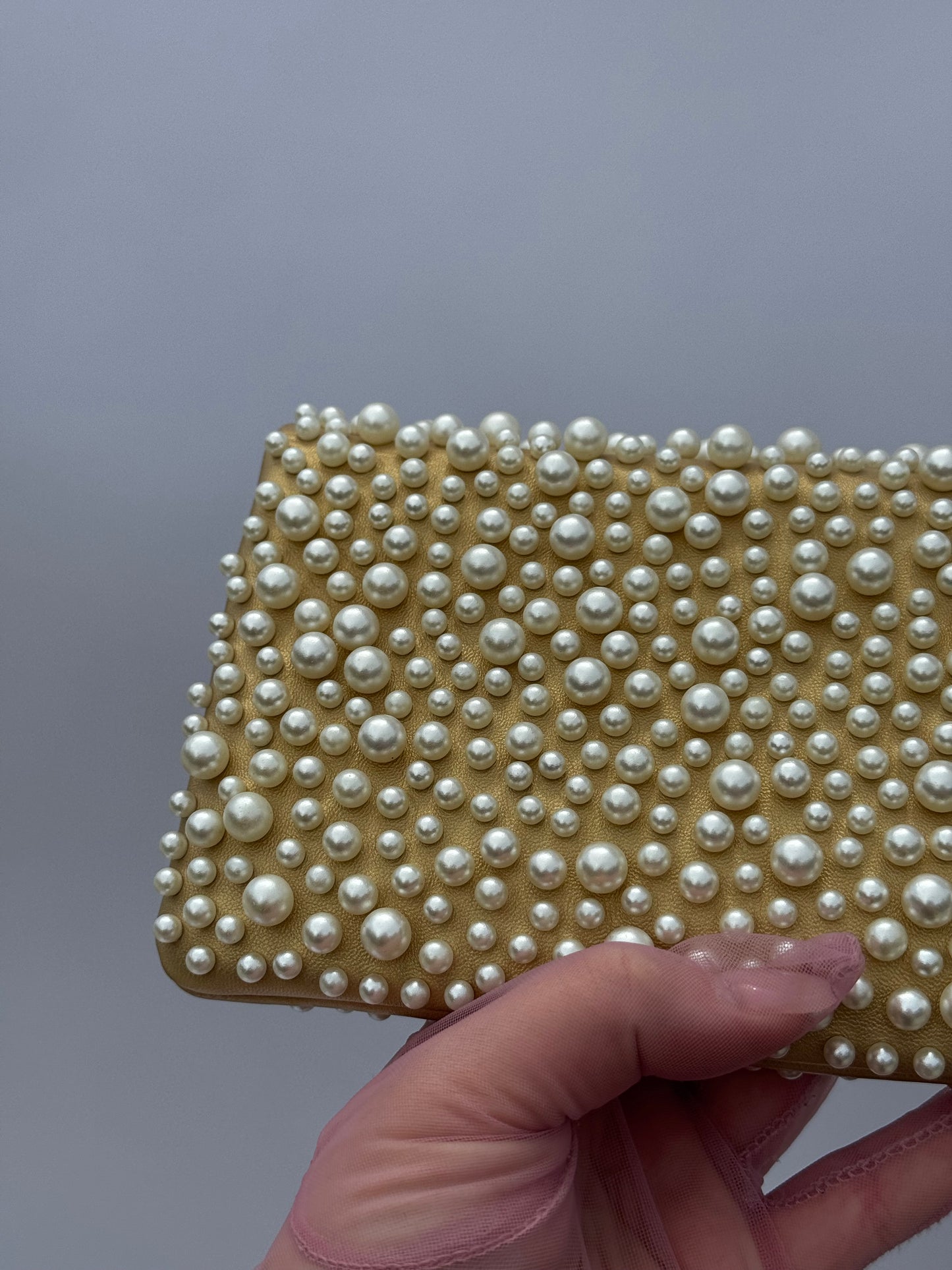 Chanel Paris Dubai Gold Metallic Pearly WOC