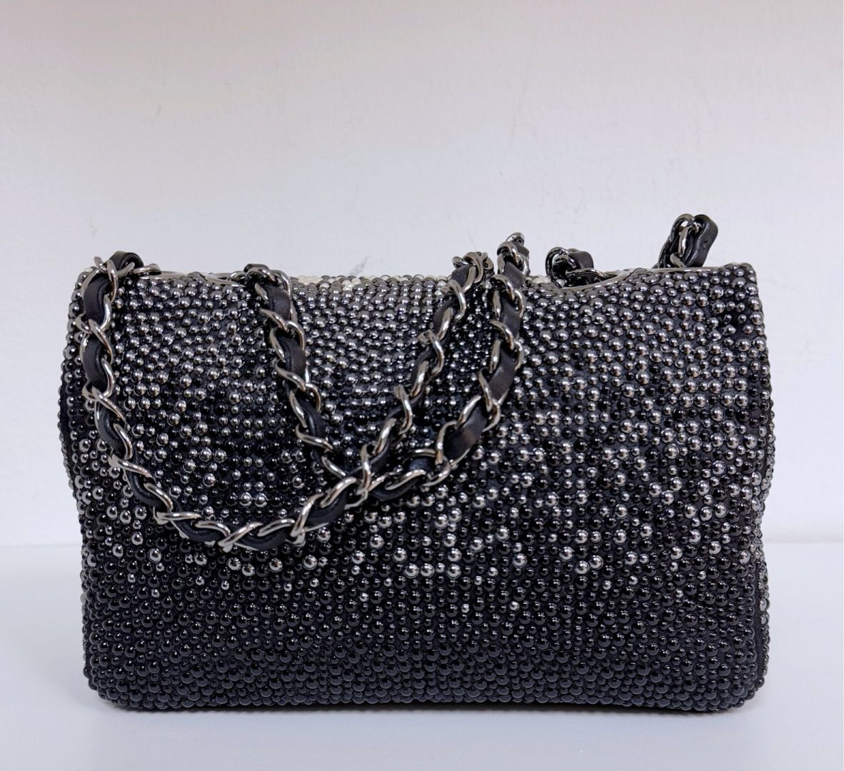 Chanel 2014 Pearl Embellished Mini Flap