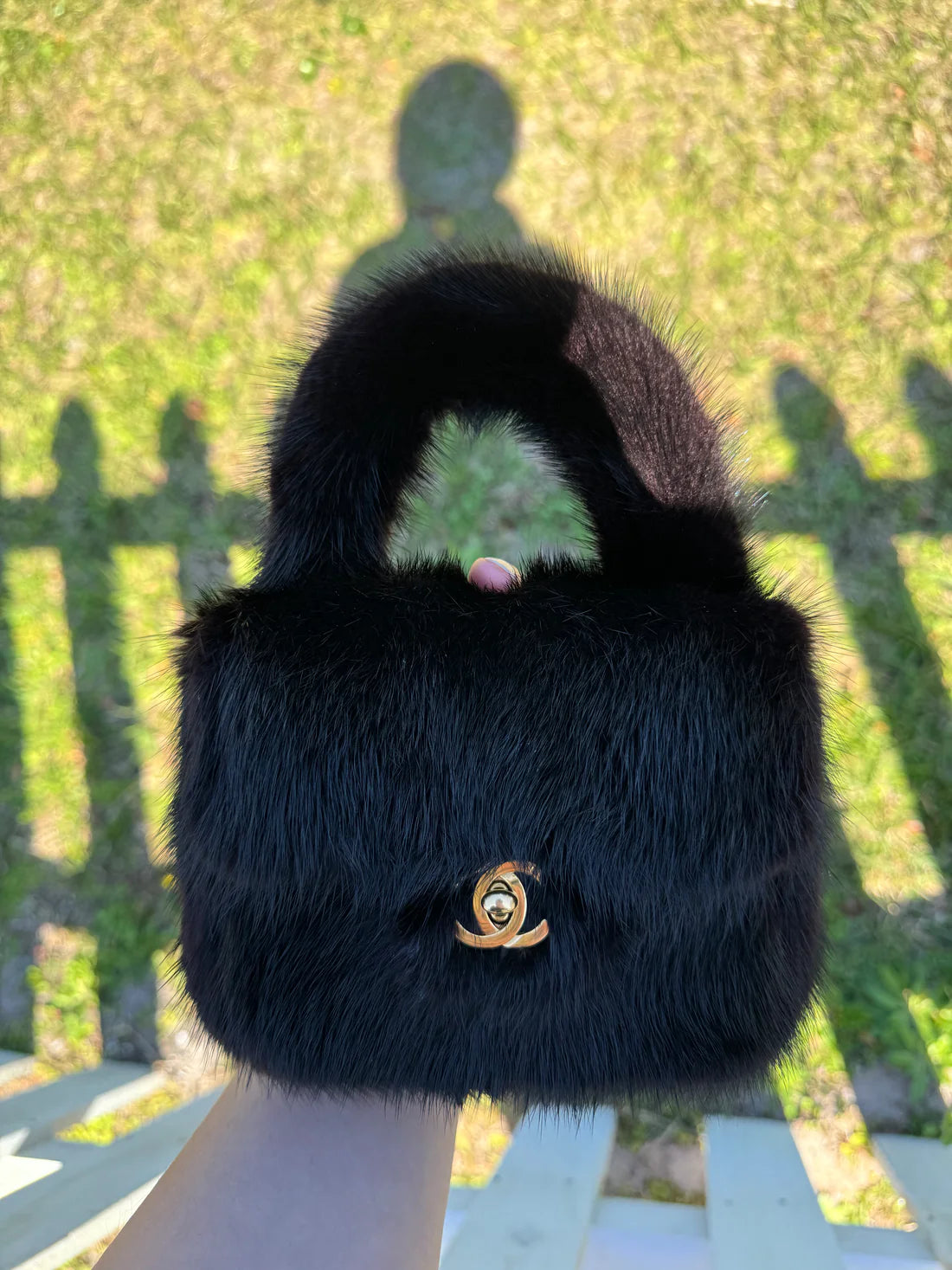 Chanel Vintage RARE Mink Kelly Parent & Child Set