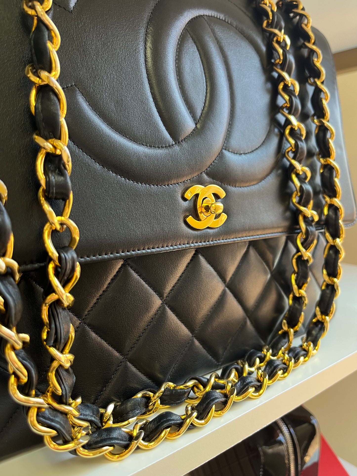 Chanel Vintage CC Maxi Flap Bag