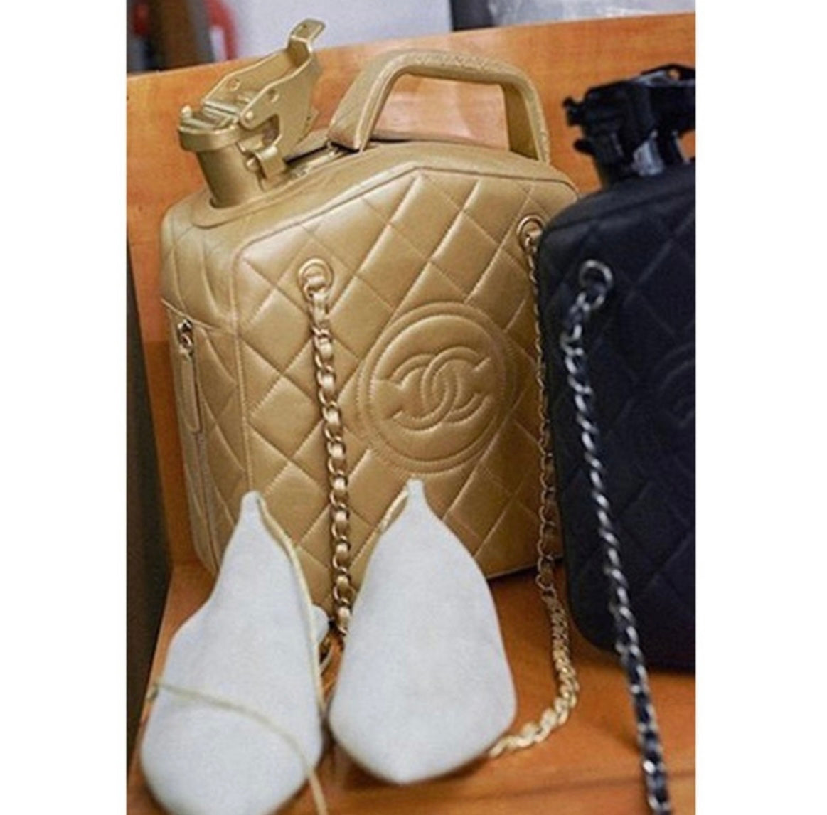 Chanel 2015 Paris Dubai Night Gas Tank Jerry Can Statement Bag Collector's Item