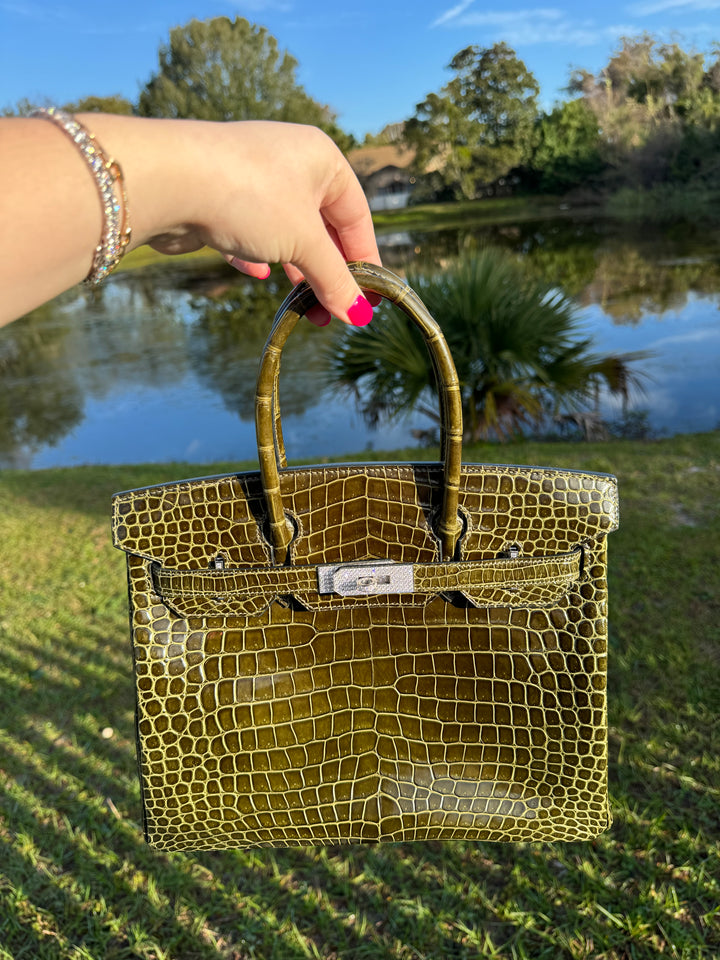 Hermes Crocodile Diamond Birkin 30