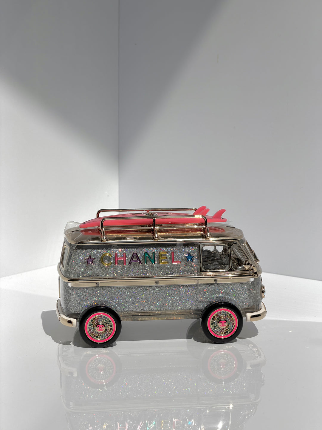 Chanel Hollywood Caravan Minaudière Multicolor Light Gold Hardware 2024