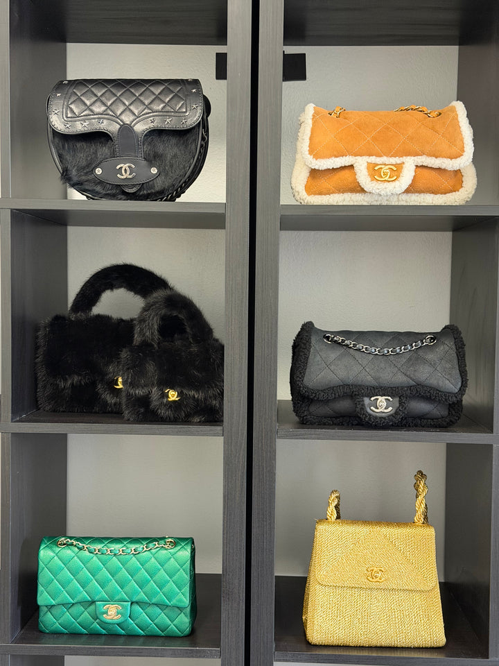 Chanel Vintage RARE Mink Kelly Parent & Child Set