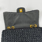 Chanel 18C Black Ancient Greece Raffia Crochet Flap Bag