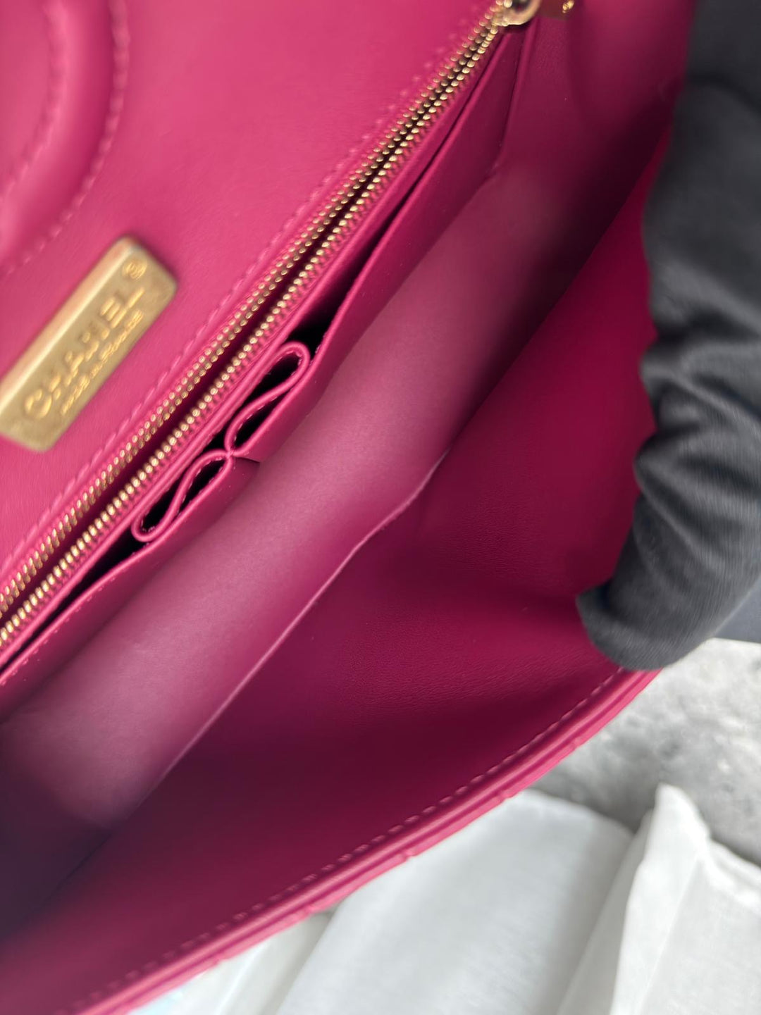 Chanel Medium Classic Flap Bag Matte Alligator Pink Brushed Gold Hardware 2018