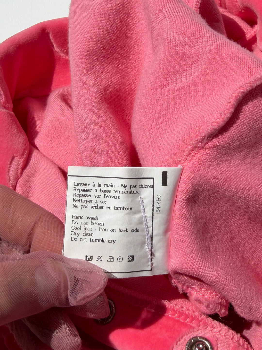 Chanel 1996 Pink Velour CC Romper