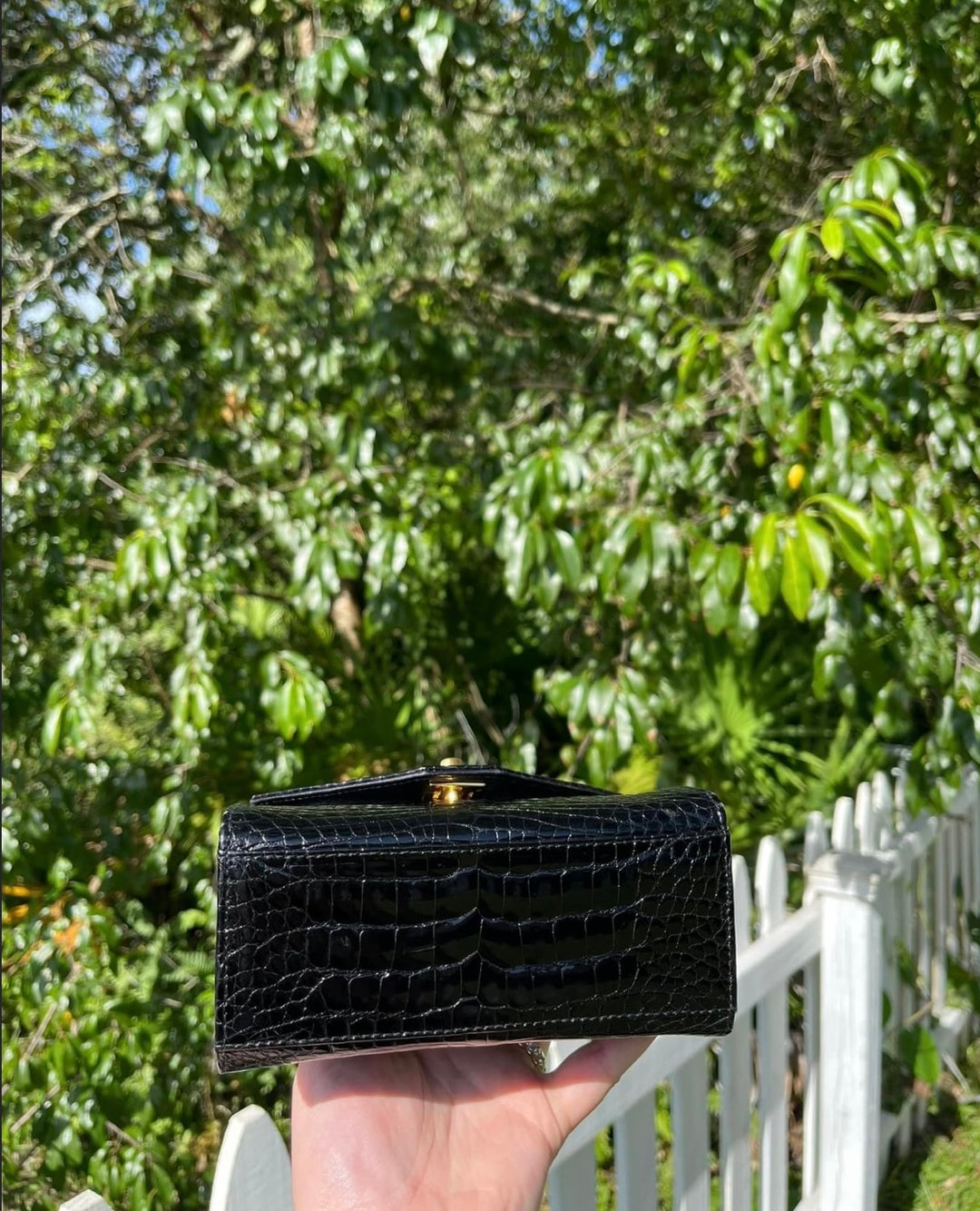 Chanel Vintage Mini Crocodile Kelly Flap Bag