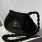 Chanel 1997 Limited Edition Black Cord Flap Bag