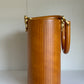 Salvatore Ferragamo Vintage Gancini Wooden Bucket Bag + Coin Pouch