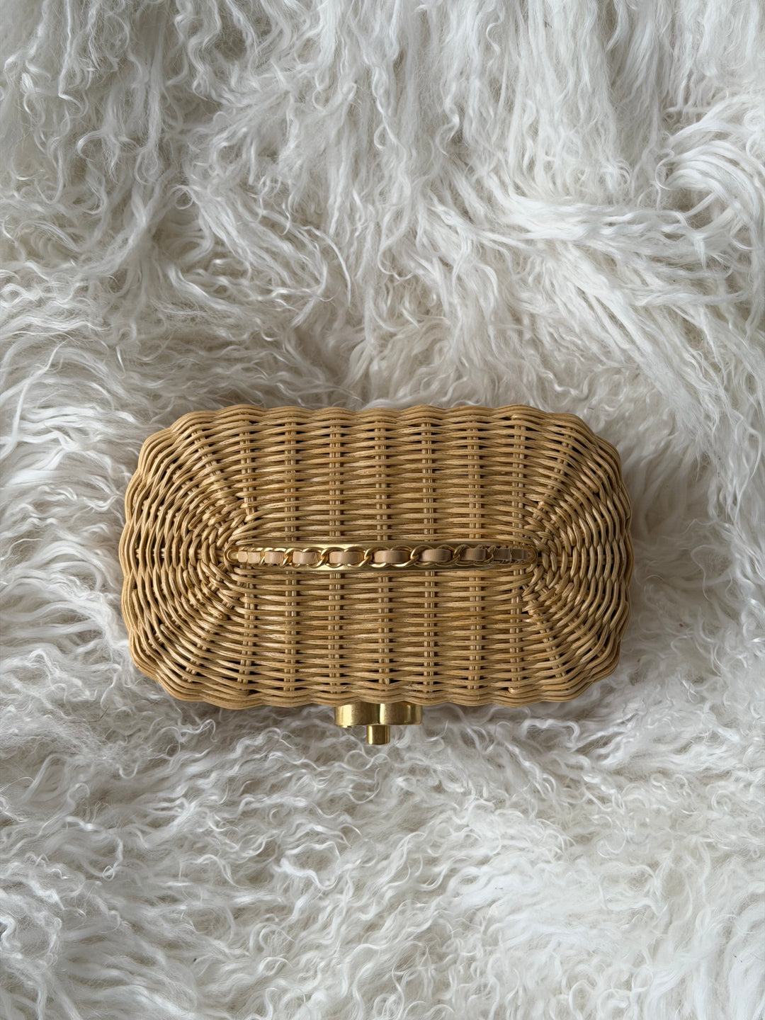 Chanel Cruise 2025/26 Braided Rattan Vanity Case