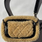 Chanel Shiny Crumpled Sheepskin Shearling CC Mania Waist Bag