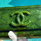 Chanel RARE Green Tortoise Minaudiere Crossbody