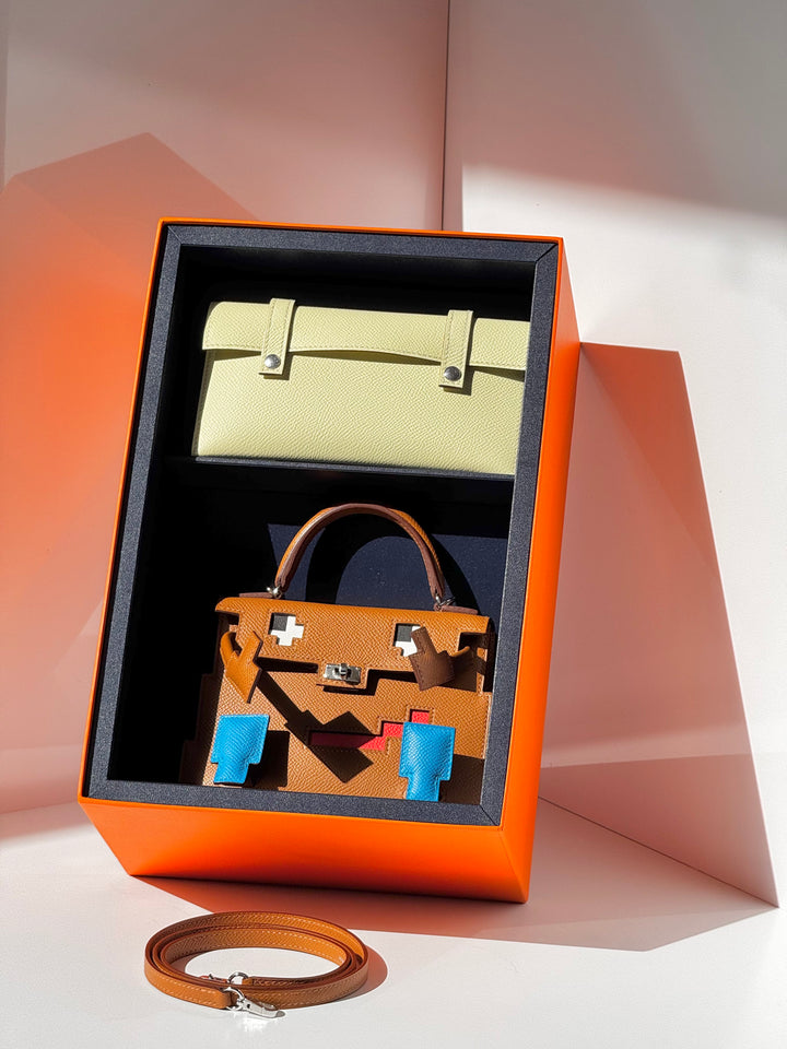 Hermes "Quelle Idolle" Gold Picto Kelly Doll