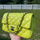 Chanel 21S Yellow Neon Mini Flap