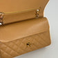 Chanel 2005 Medium Caramel Caviar Classic Flap