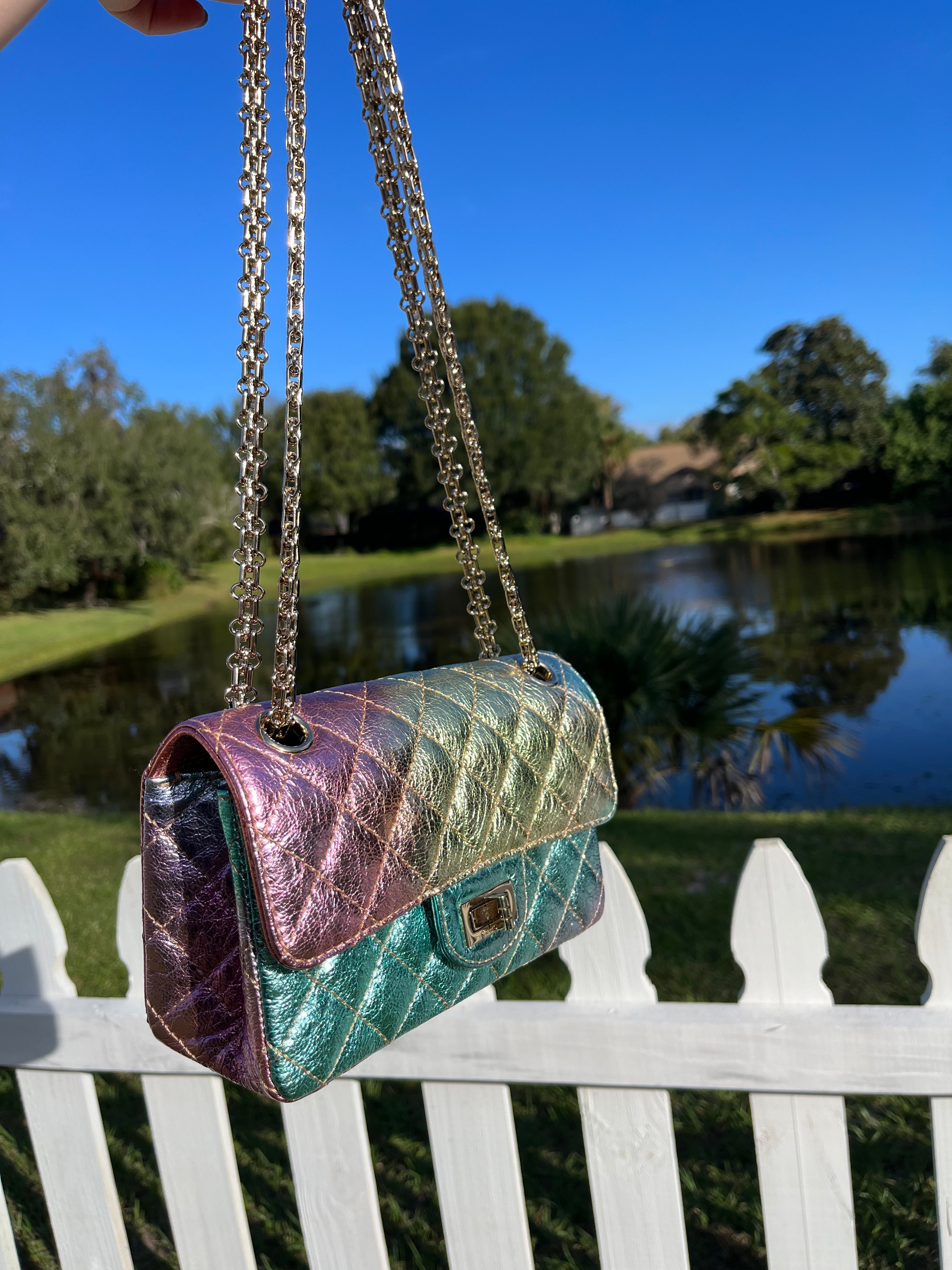 Chanel Rainbow Reissue 2.55 Mini Metallic Flap Bag – Its A Luv Story