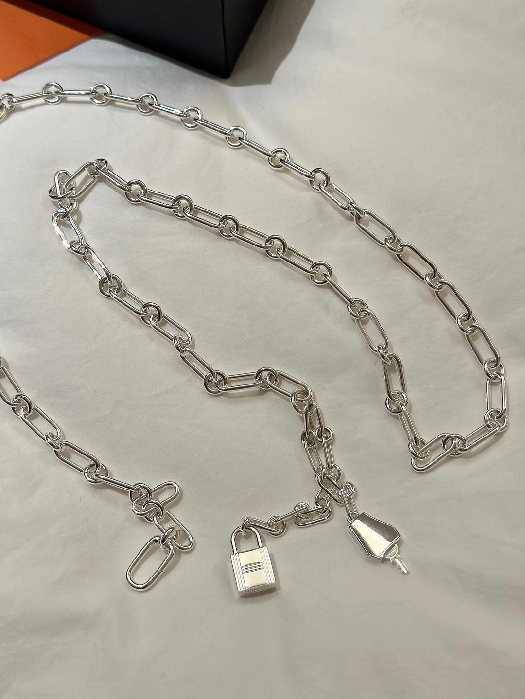 Hermes 2025 Hermès Kelly Sac Bijou Chaine in Sterling Silver Bag