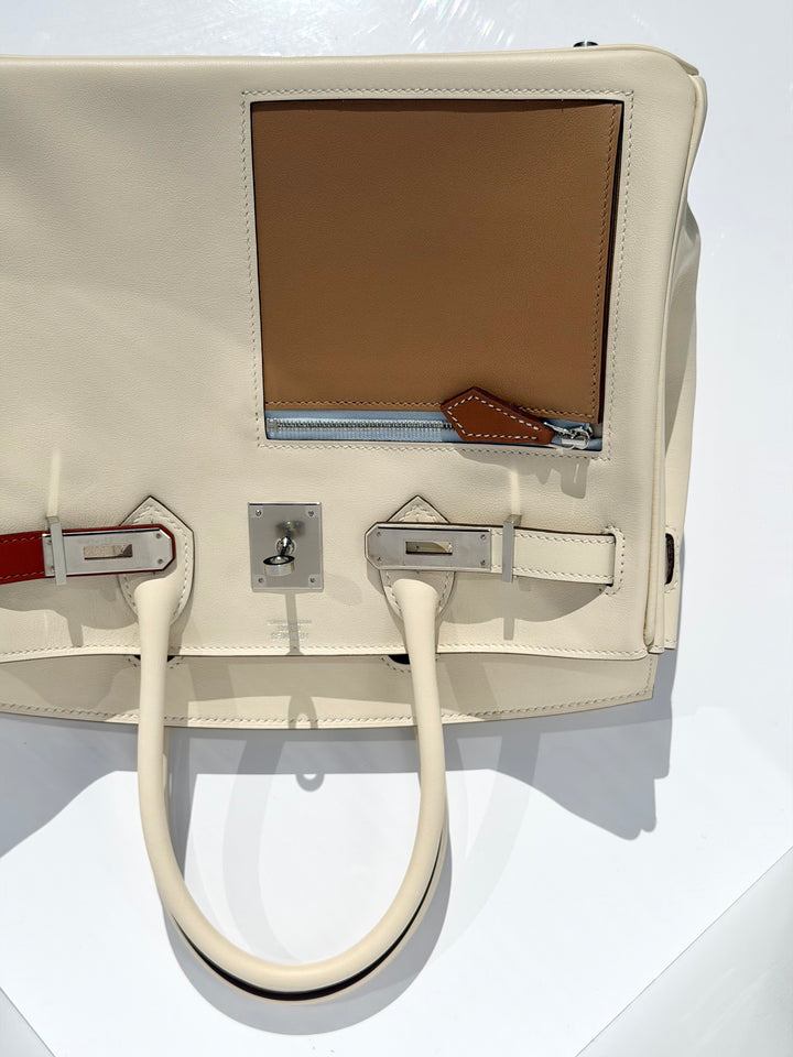 Hermès Birkin 30 Colormatic Swift Nata Palladium Hardware
