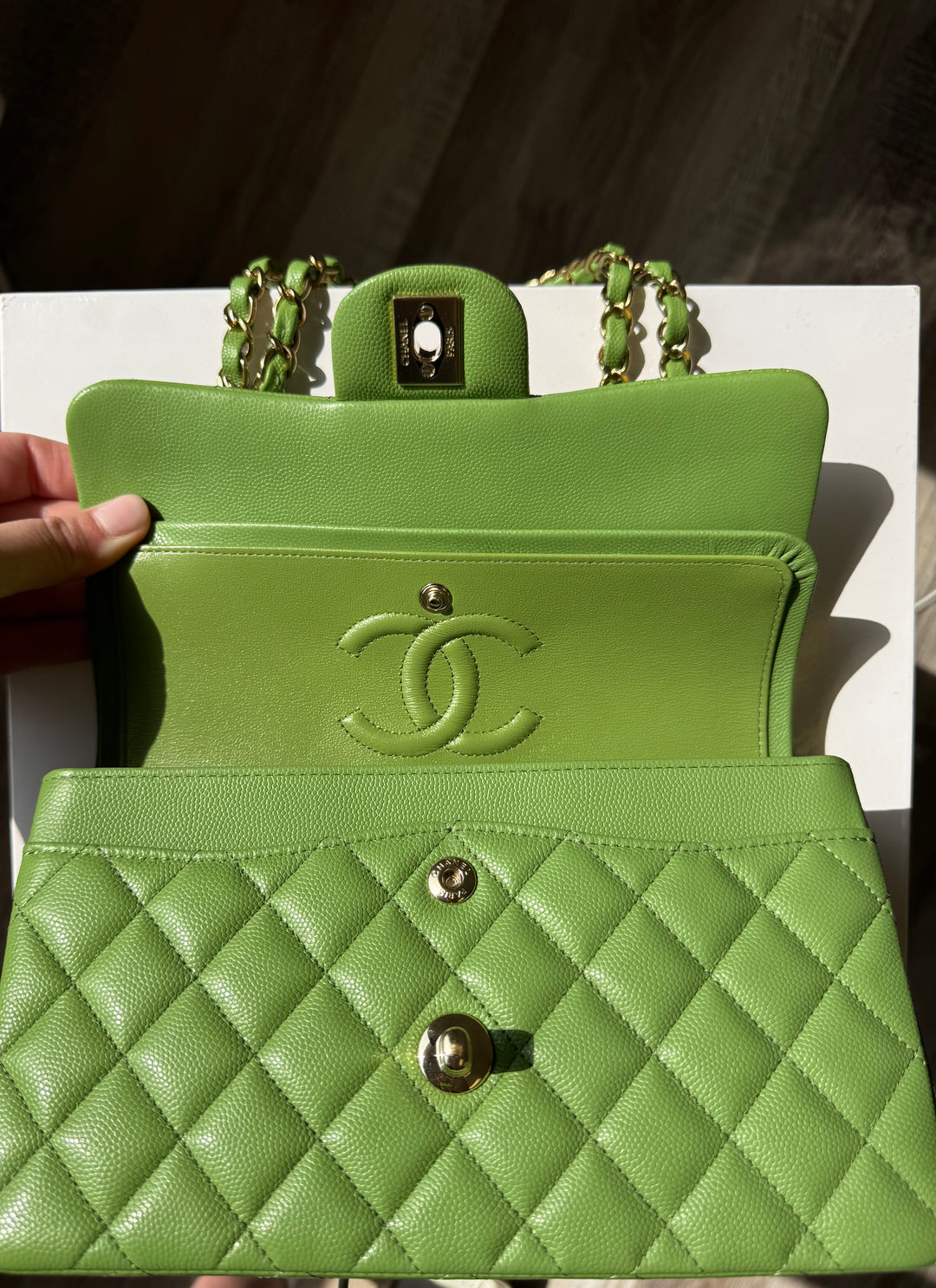 Chanel 23C Small Caviar Classic Flap Bag
