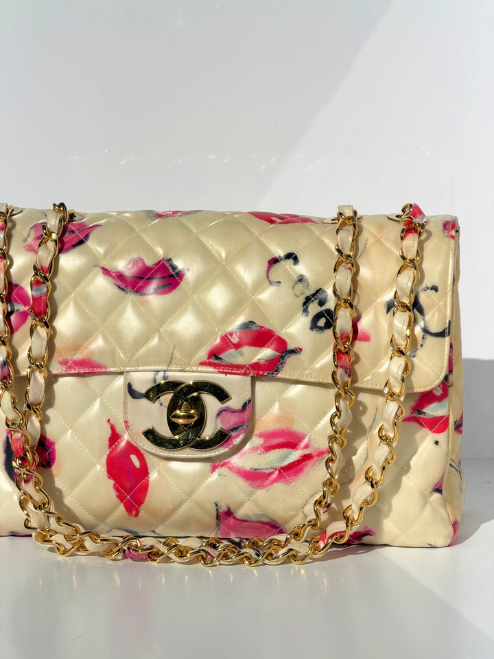 Chanel 1994 Jumbo Lips & Kisses Flap Bag