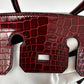 Hermes 2016 Bourgogne Shiny Niloticus Crocodile Birkin 25