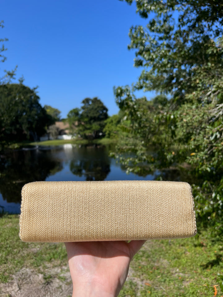 Chanel Vintage Medium Tan Rope Kelly Top Handle