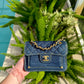 Chanel 23A Blue Denim Double You Crossbody