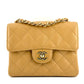 Chanel Dark Beige Vintage Mini Caviar Square Flap Bag